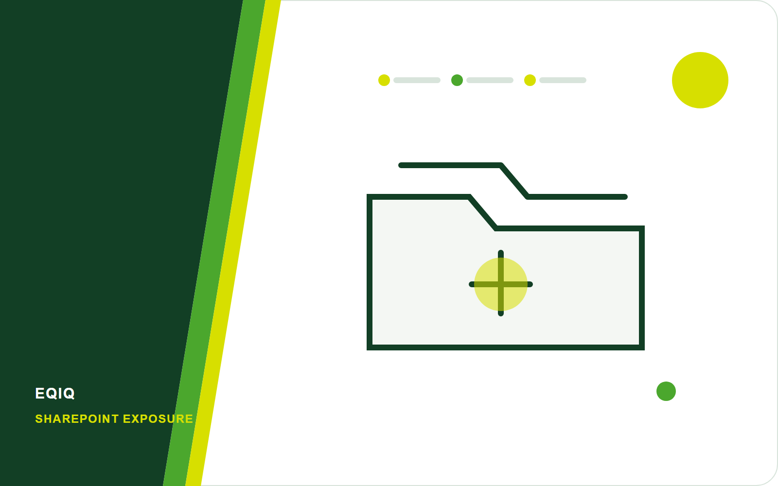 Editorial illustration of SharePoint folders protected by ownership, patching, and access controls